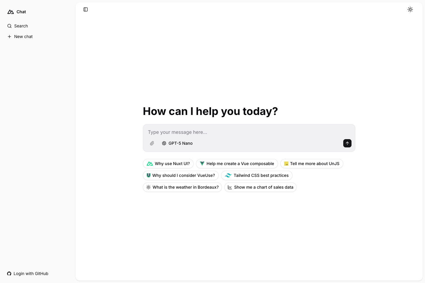 Chat template preview